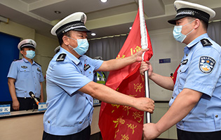 太原交警举办“创城”誓师动员大会