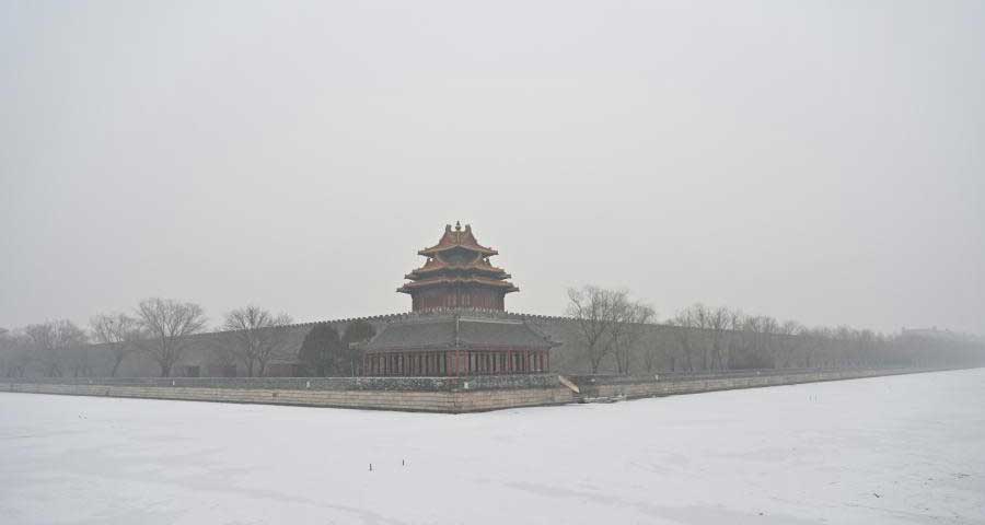 北京迎降雪