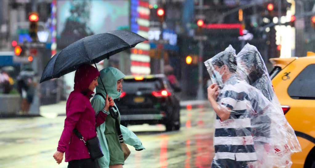 纽约迎来降雨天气