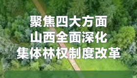 【图解】山西全面深化集体林权制度改革