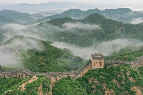 河北滦平：金山岭长城景美如画